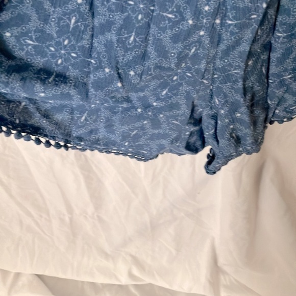 Rewind: Denim Blue Floral Romper- M - Picture 10 of 15